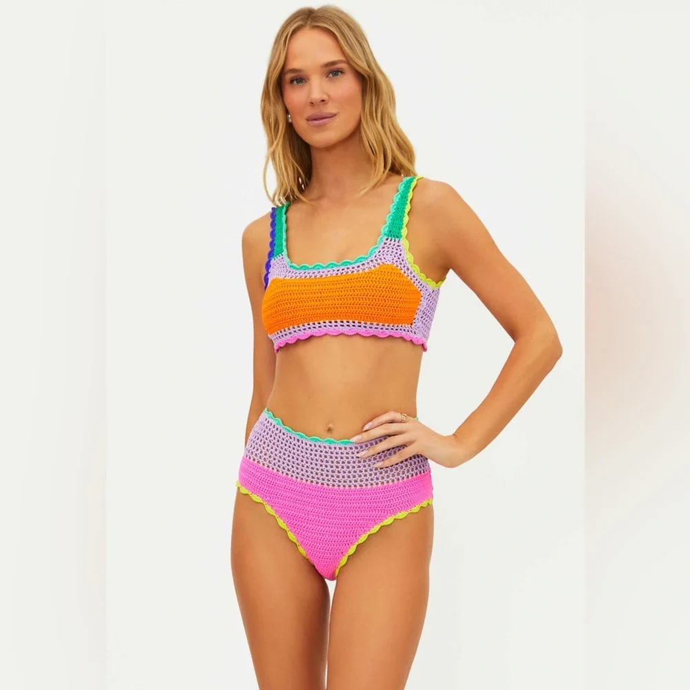 NWT Beach Riot Wyatt Bottom Technicolor Rays - Picture 7 of 9